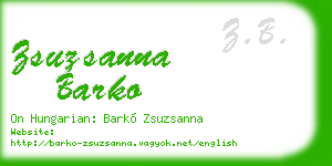zsuzsanna barko business card